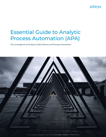 Essential Guide To Analytic Process Automation (APA)