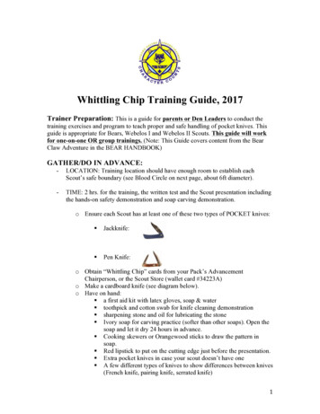 Whittling Chip Training Guide - Mvpack34 