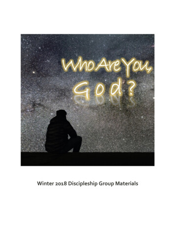Winter 2018 Discipleship Group Materials
