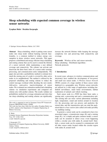 Sleep Scheduling With Expected Common Coverage In Wireless .