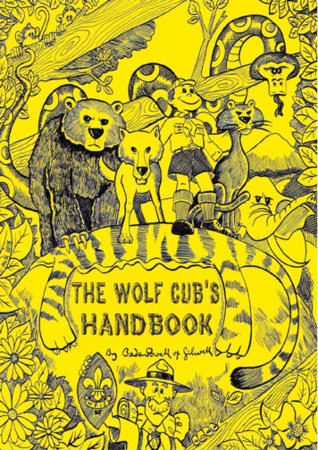 THE WOLF CUB’S HANDBOOK