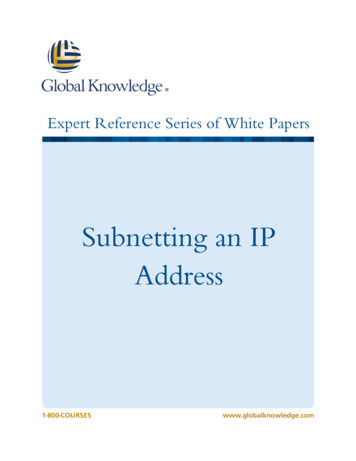 Subnetting An IP Address