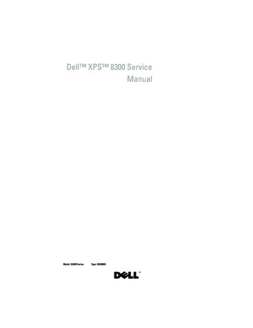 XPS 8300 Service Manual - Dell