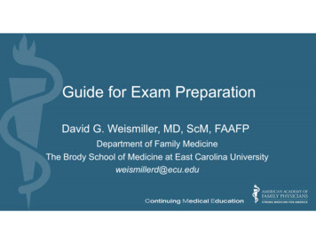 Guide For Exam Preparation