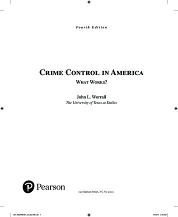 Crime Control In America - Pearson Higher Ed