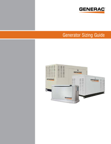 Generator Sizing Guide - Carolina Generators