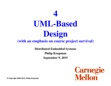 4 UML-Based Design - Carnegie Mellon University