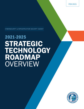 2021-2025 Strategic Technology Roadmap Overview
