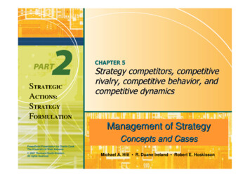 05[2] Strategy Competitors, Competitive Rivalry .