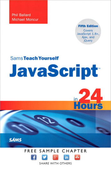Sams Teach Yourself JavaScript In 24 Hours