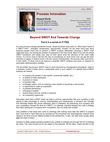 Beyond SWOT And Towards Change - BPTrends BPM Analysis .