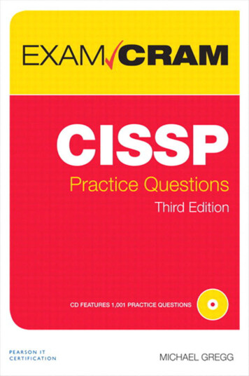 CISSP Practice Questions Exam Cram - Pearsoncmg 