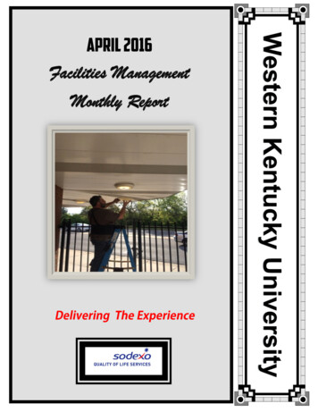 Facilities Management Monthly Report - WKU