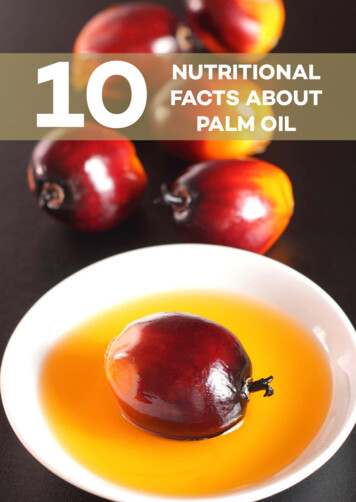10 PALM OIL FACTS ABOUT NUTRITIONAL