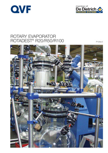 ROTARY EVAPORATOR ROTADEST R20/R50/R100 P134e