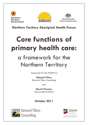 Core Functions Of Primary Health Care