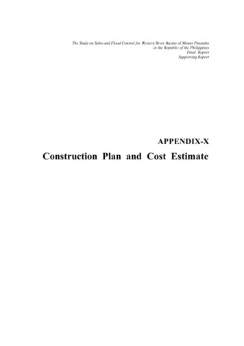 Construction Plan And Cost Estimate - JICA報告書PDF版 .