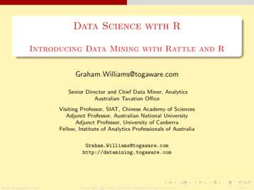 Data Science With R Introducing Data Mining With Rattle And R