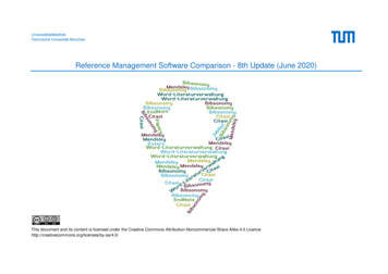 Reference Management Software Comparison - 8th Update .