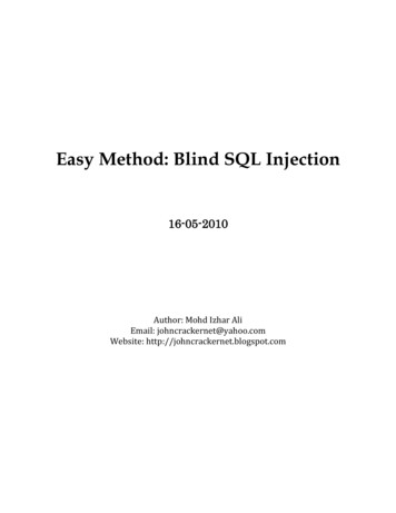 Easy Method: Blind SQL Injection - Exploit-db 