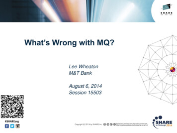 What's Wrong With MQ? - Confex
