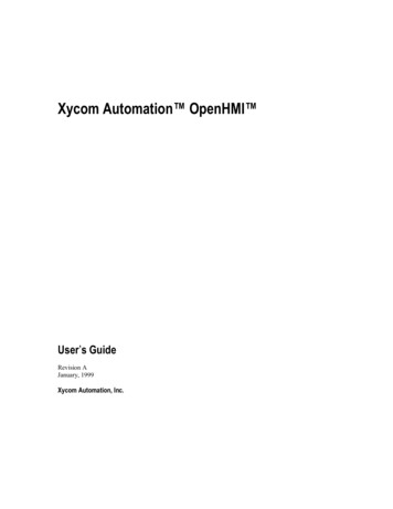 Xycom Automation OpenHMI - Steven Engineering