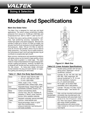 Models And Specifications - BBP Sales