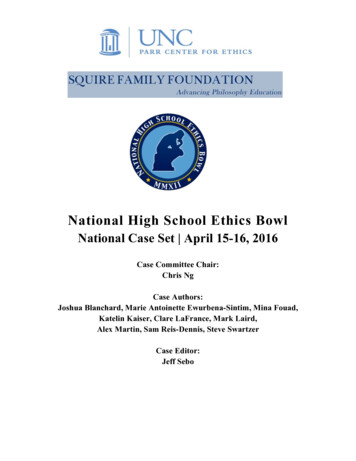 National High School Ethics Bowl