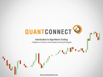Introduction To Algorithmic Trading - Interactive Brokers LLC