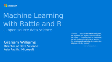 Machine Learning With Rattle And R - Togaware