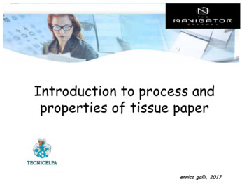 Introduction To Process And Properties Of Tissue Paper