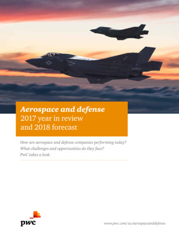 Aerospace And Defense - Pwc 
