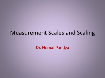 Measurement Scales And Scaling - Grand Academic Portal(GAP)