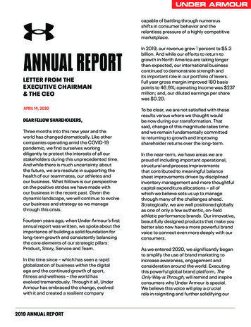 ANNUAL REPORT - Under Armour