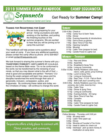 Sequanota Get Ready For Summer Camp!