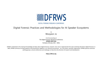 Digital Forensic Practices And Methodologies For AI .