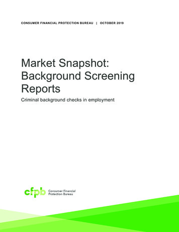 Market Snapshot Background Screening Reports