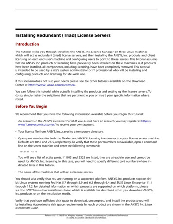 Installing Redundant (Triad) License Servers