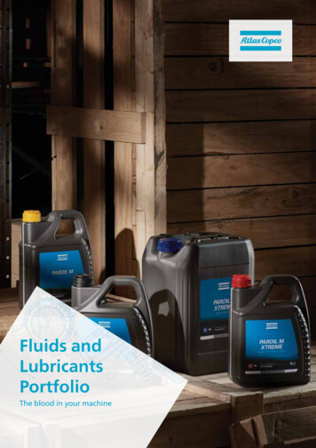 Fluids And Lubricants - Atlas Copco