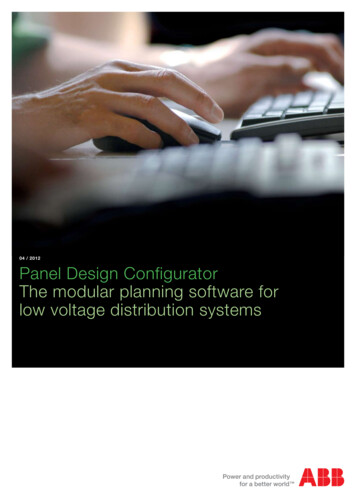 04 / 2012 Panel Design Configurator The Modular Planning .