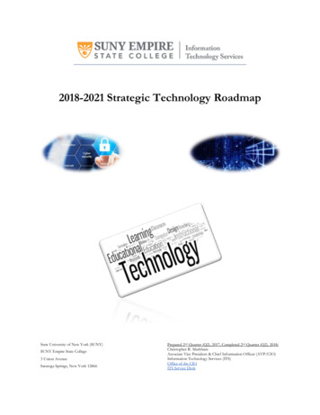2018-2021 Strategic Technology Roadmap - ESC