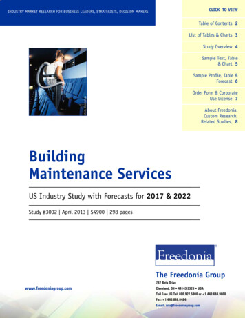 Building Maintenance Services - Market Size, Market Share .