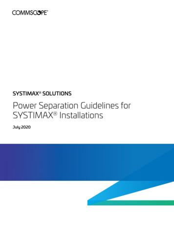 Technical Document: Power Separation Guidelines For .
