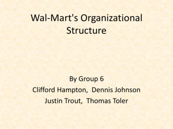 Wal-Mart's Organizational Structure - Weebly