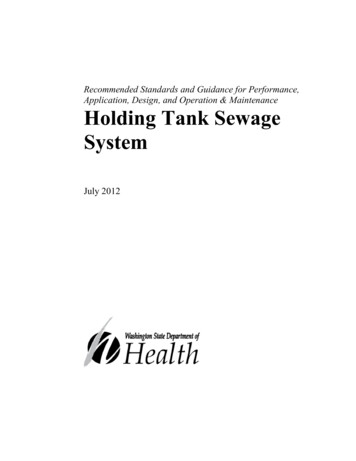 Holding Tank Sewage Systems RS&G