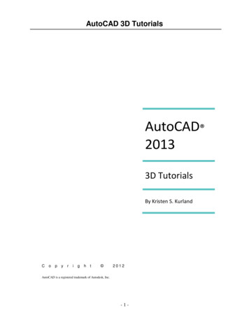 AutoCAD 2013 - Andrew.cmu.edu