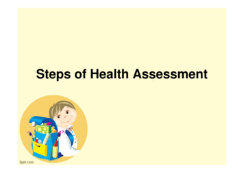 3 Steps Of Health Assessment - Site.iugaza.edu.ps