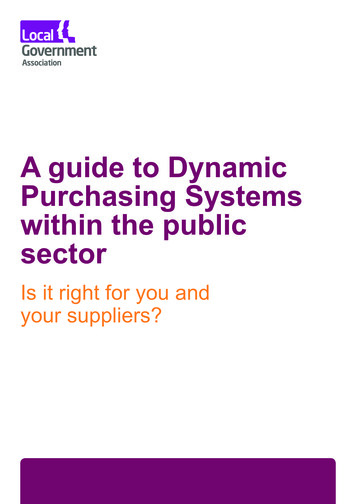 A Guide To Dynamic Purchasing Systems Within The Public