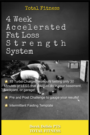 4 Week Accelerated Fat Loss Strength System