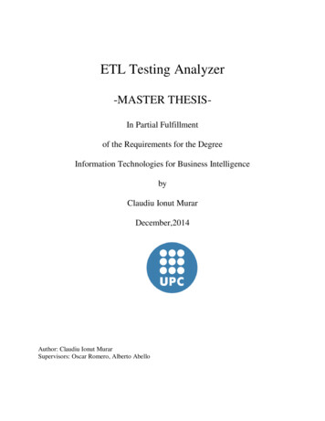 ETL Testing Analyzer - CORE